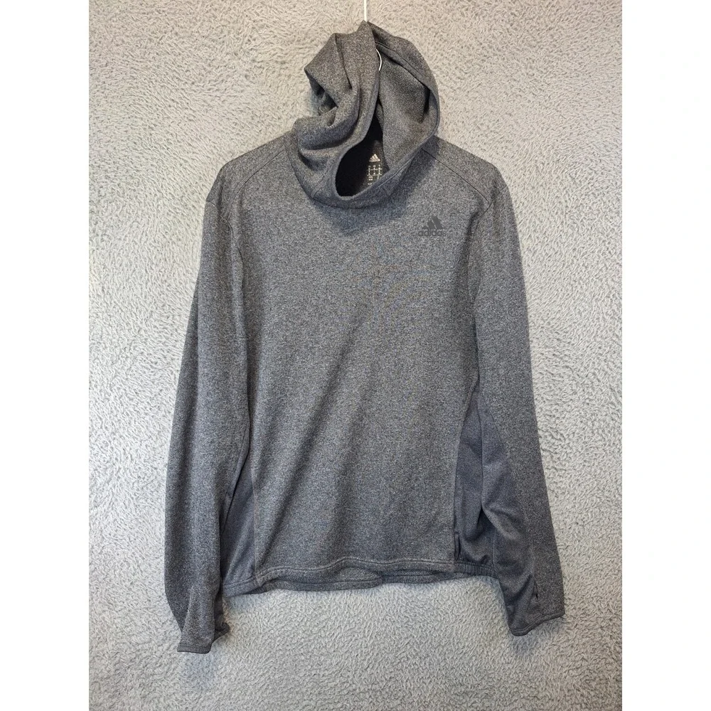 Adidas Response Astro Hoodie Mens Medium Heather Gray Pullover‎ Athletic Sporty
